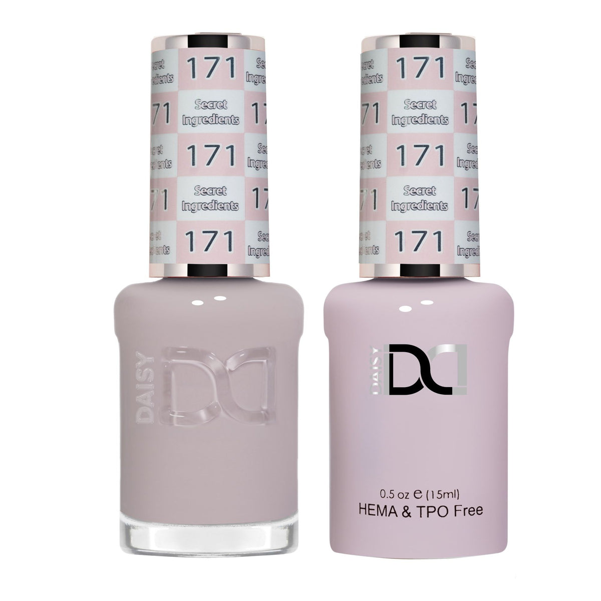 DND Hema Free Gel & Lacquer Duo #171 Secret Ingredients bottles