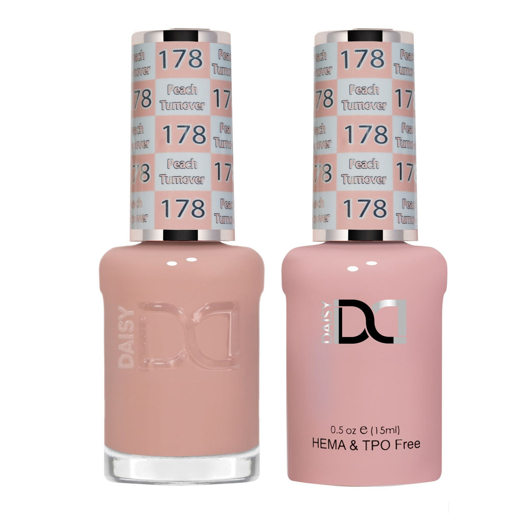 DND Hema Free Gel & Lacquer Duo #178 Peach Turnover bottles