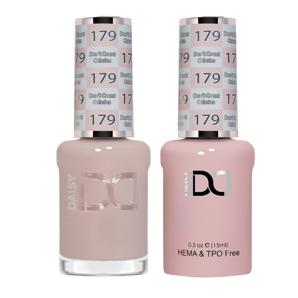 DND Hema Free Gel & Lacquer Duo #179 Don't Count Calories bottles