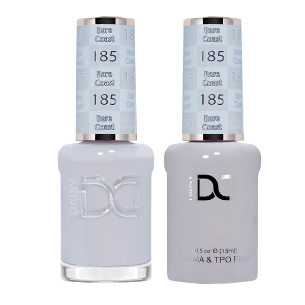 DND Hema Free Gel & Lacquer Duo #185 Bare Coast bottles