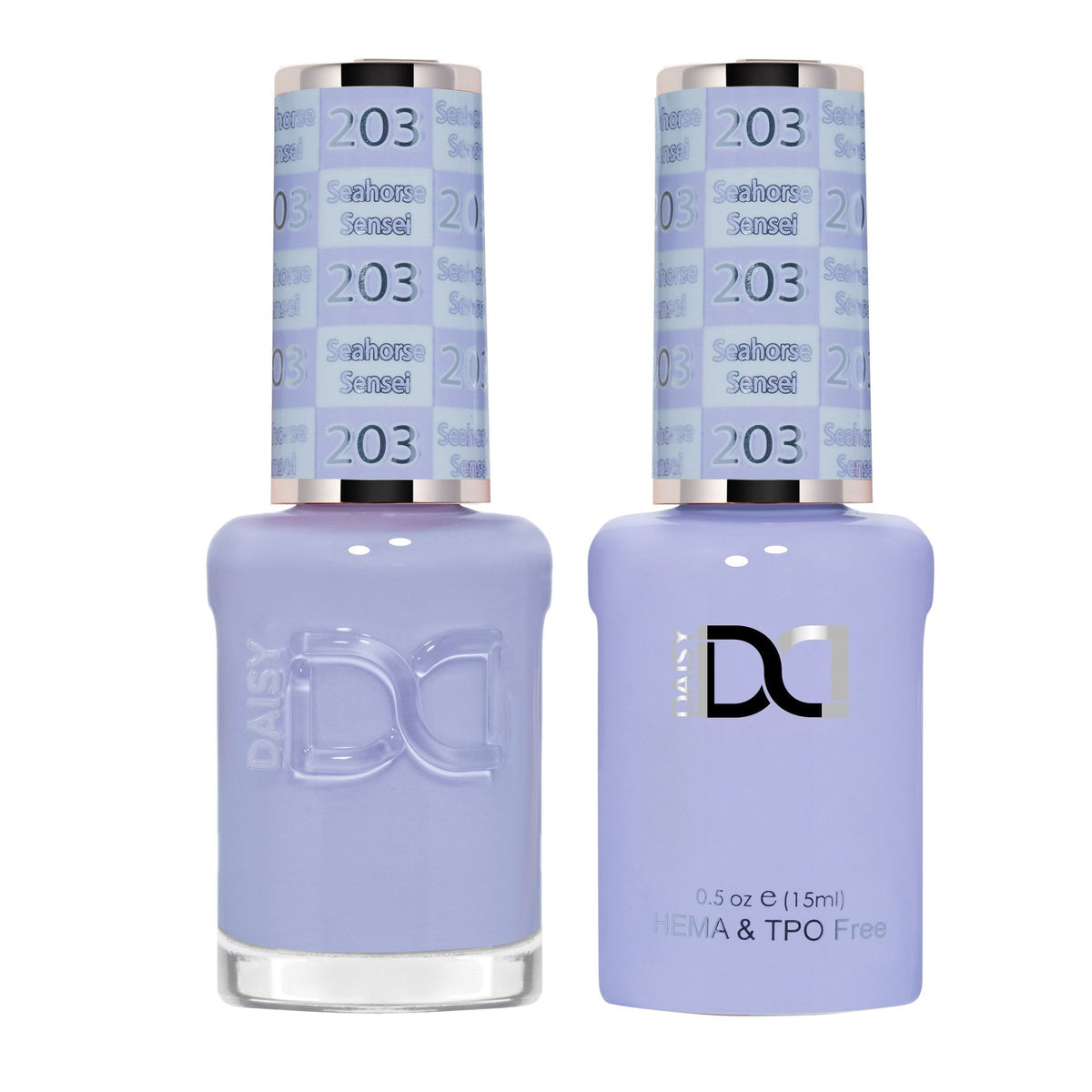 DND Hema Free Gel & Lacquer Duo #203 Seahorse Sensei bottles