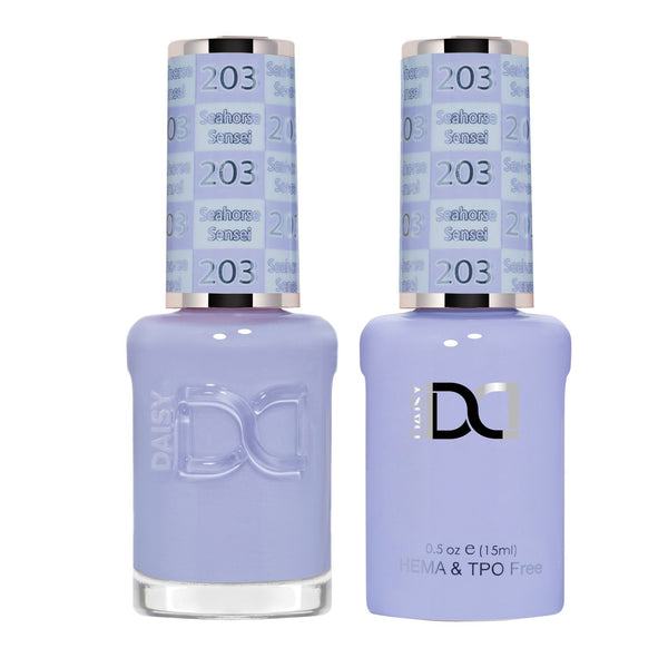 DND Hema Free Gel & Lacquer Duo #203 Seahorse Sensei bottles