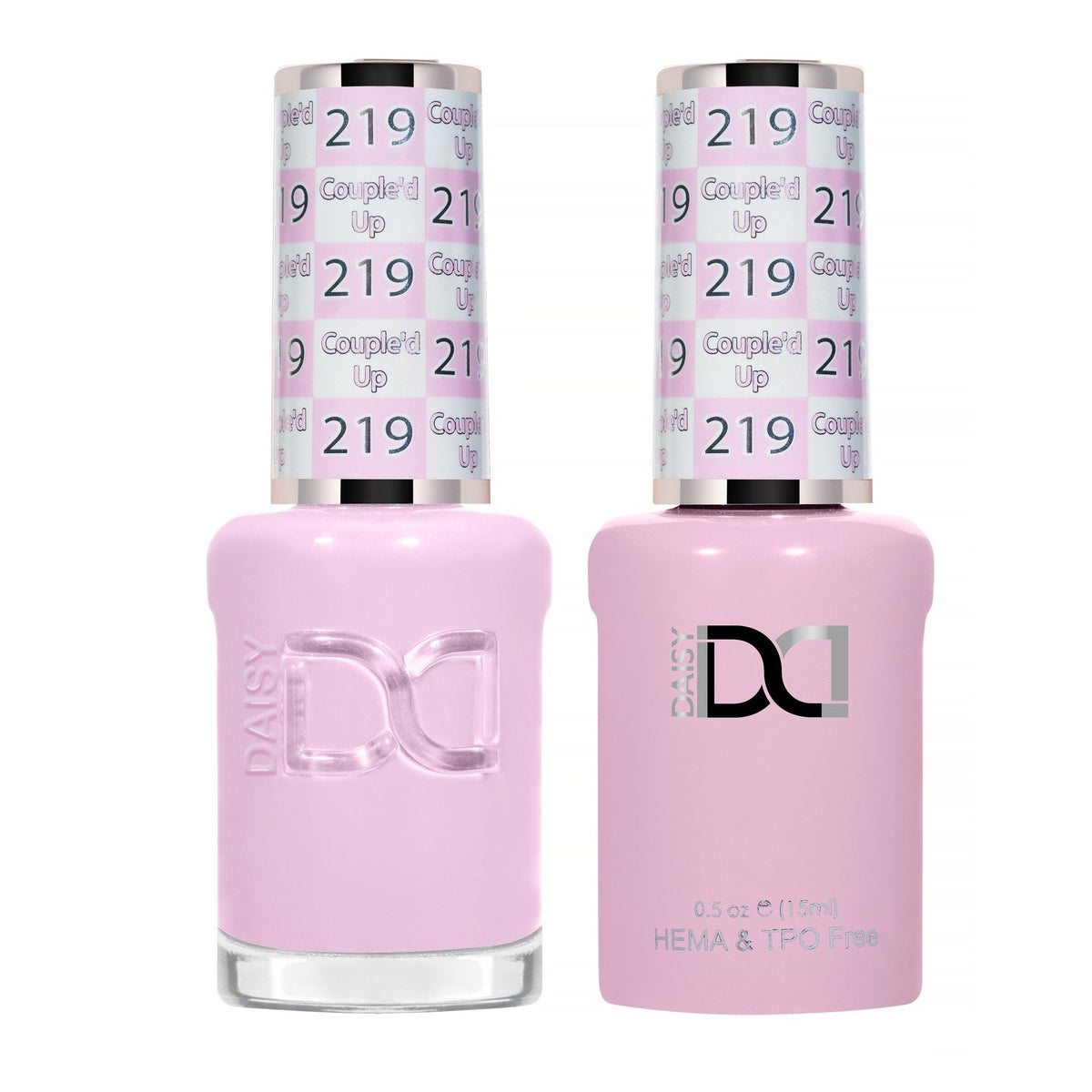 DND Hema Free Gel & Lacquer Duo #219 Couple D Up bottles