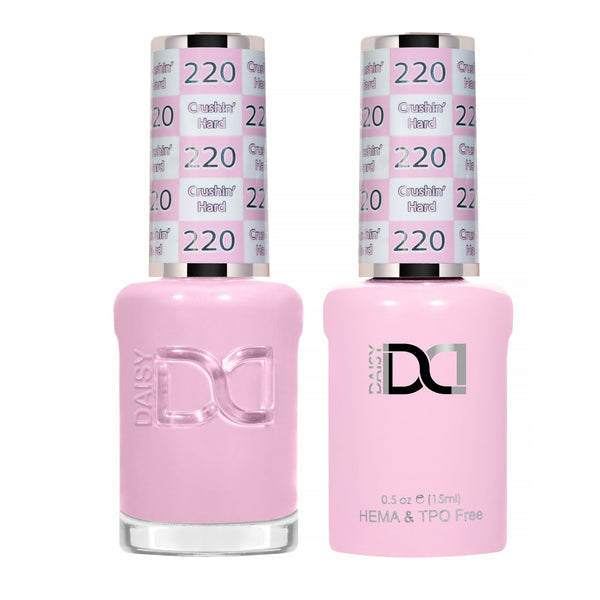 DND Hema Free Gel & Lacquer Duo #220 Love Bite bottles