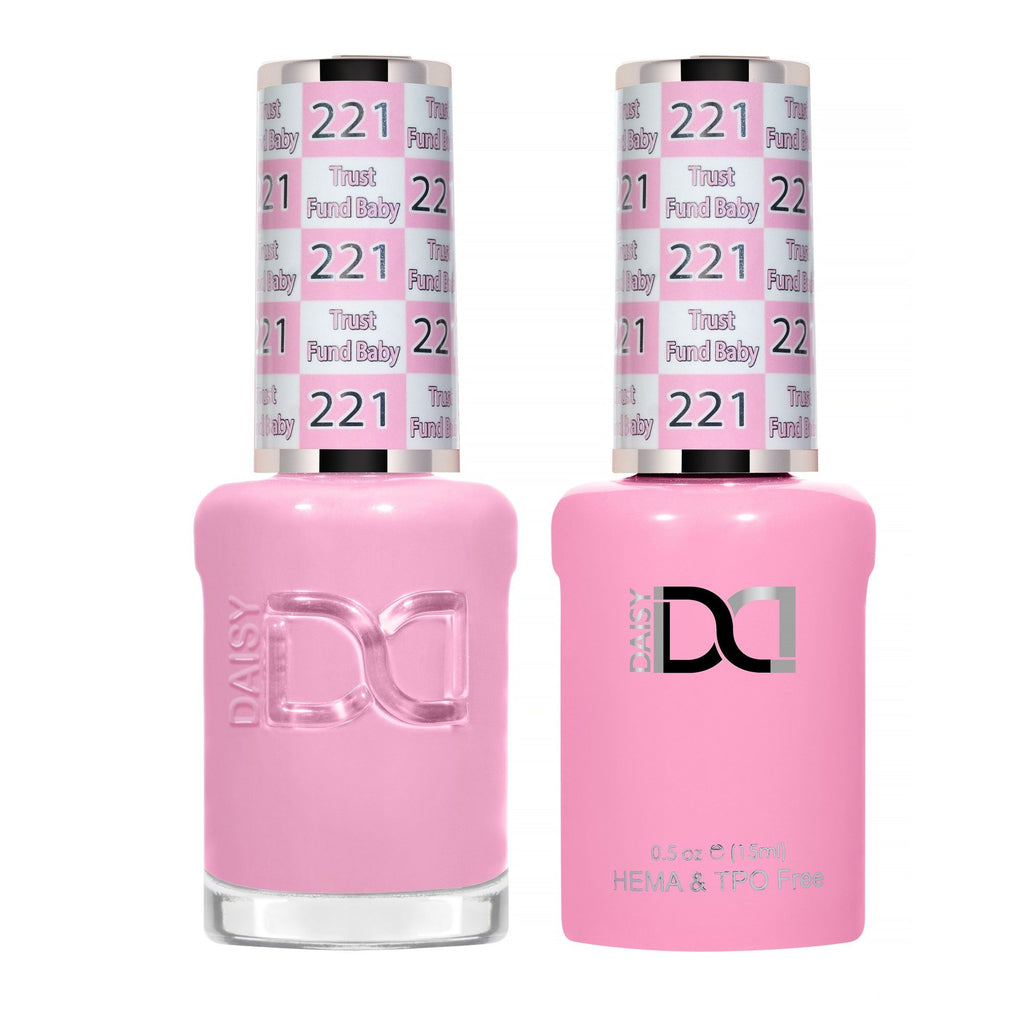 DND Hema Free Gel & Lacquer Duo #221 Trust Fund Baby bottles