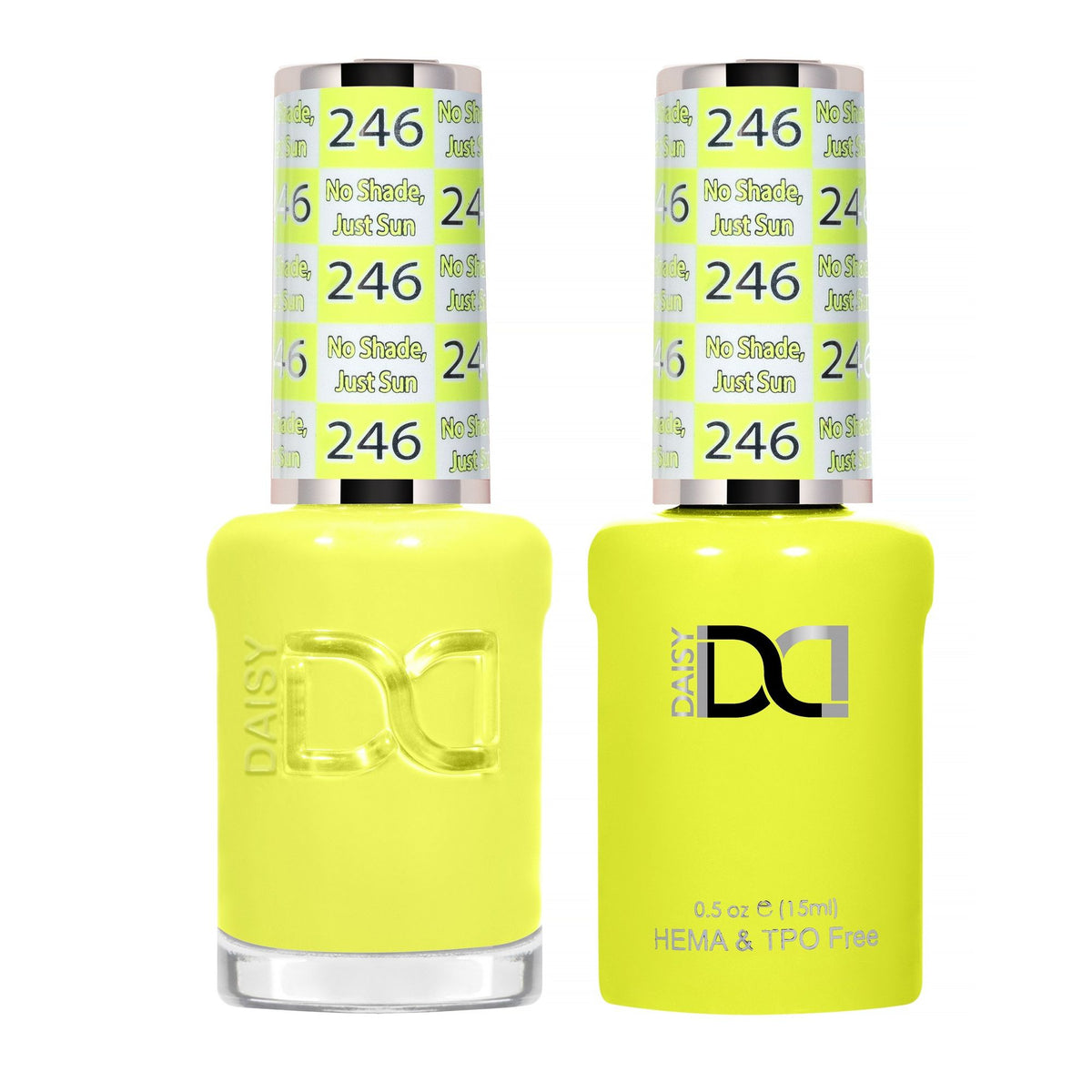 DND Hema Free Gel & Lacquer Duo #246 No Shape, Just Sun bottles Main image