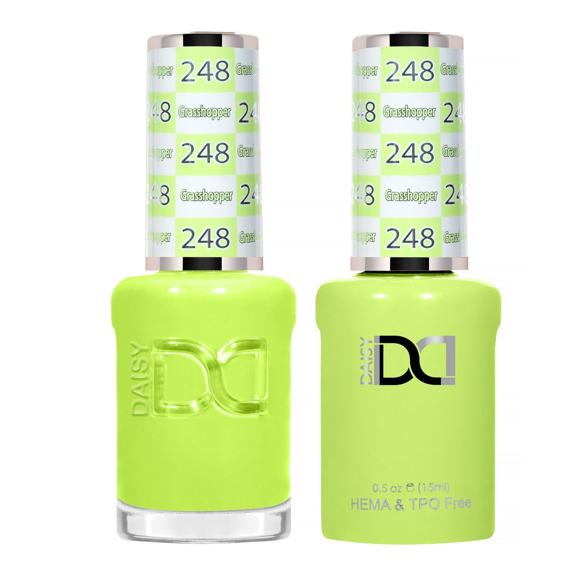 DND Hema Free Gel & Lacquer Duo #248 Grasshopper bottles