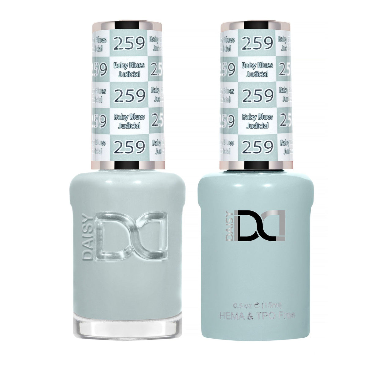 DND Hema Free Gel & Lacquer Duo #259 Baby Blues Judicial bottles Main image