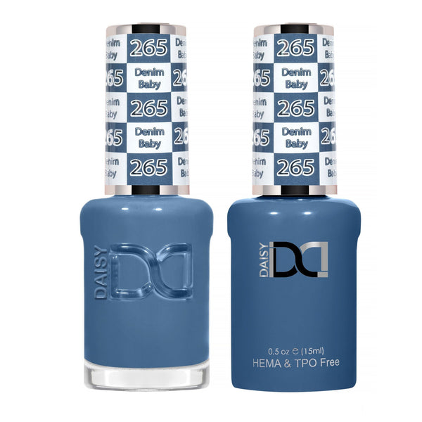 DND Hema Free Gel & Lacquer Duo #265 Denim Baby bottles