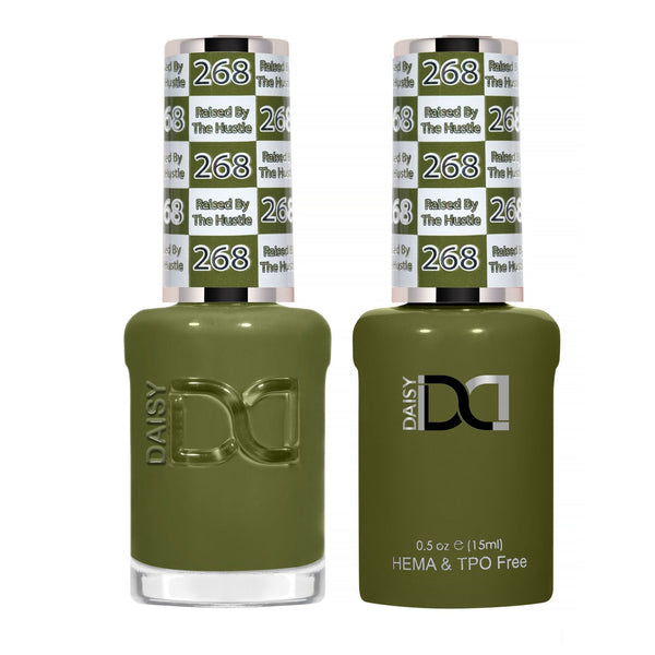 DND Hema Free Gel & Lacquer Duo #268 Raised By The Hustle bottles
