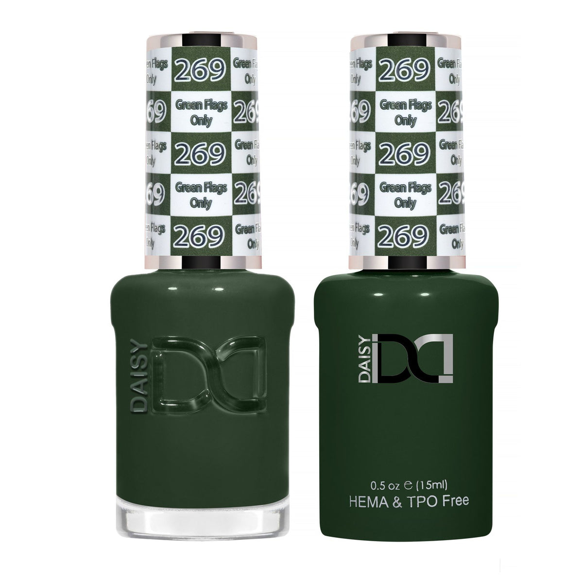 DND Hema Free Gel & Lacquer Duo #269 Green Flags Only bottles Main image