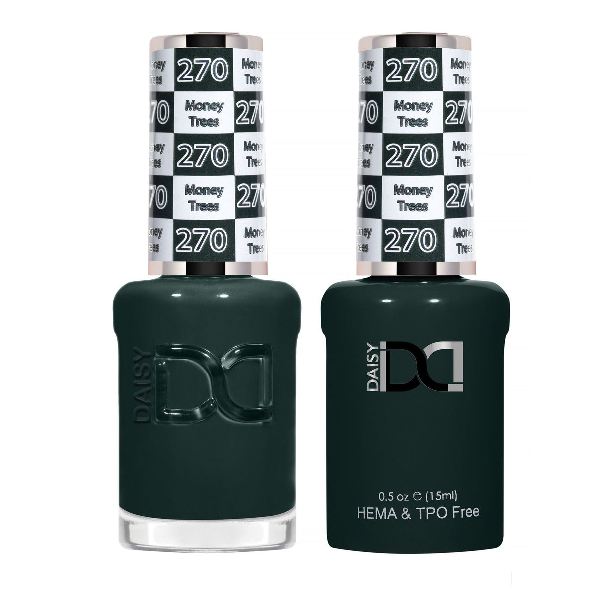 DND Hema Free Gel & Lacquer Duo #270 Money Trees bottles