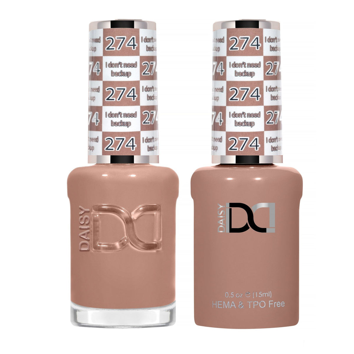 DND Hema Free Gel & Lacquer Duo #274 I Don't Need Backup bottles