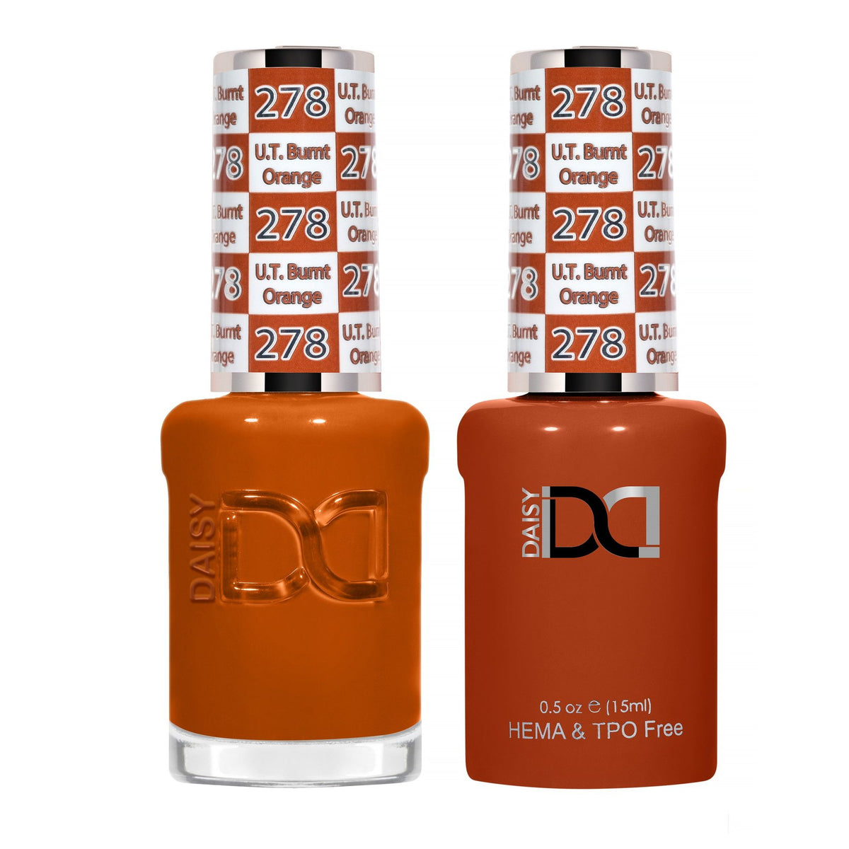 DND Hema Free Gel & Lacquer Duo #278 U.T.Burnt Orange bottles Main image