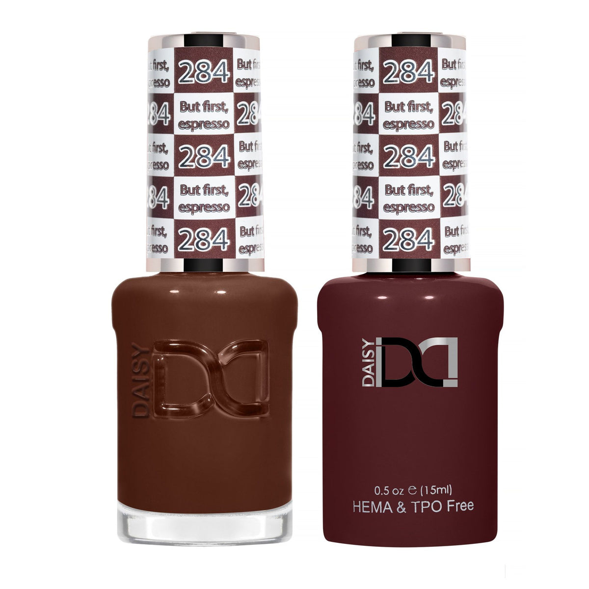 DND Hema Free Gel & Lacquer Duo #284 But First Espresso bottles Main image