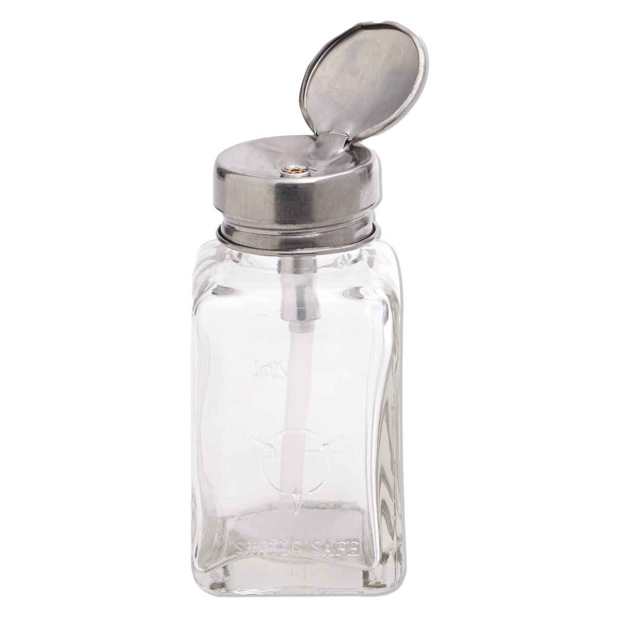 DL Pro Clear Glass Pump Dispenser Bottle 6oz (DL-C334) Main image