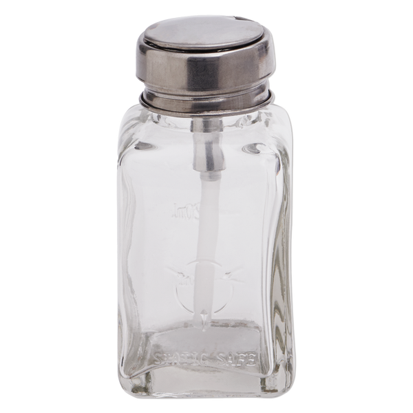 DL Pro Clear Glass Pump Dispenser Bottle 6oz (DL-C334)