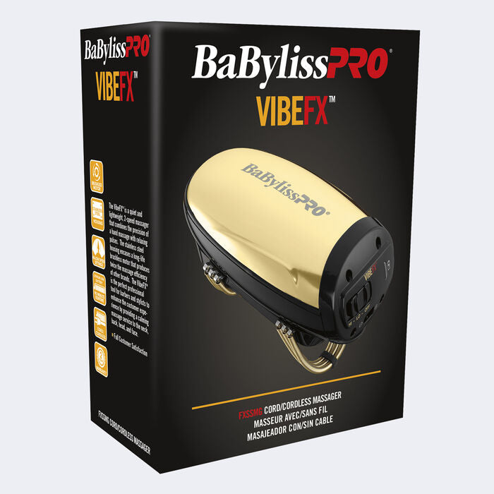 Babyliss Pro Vibe FX Cordless Massager Gold (FXSSMG) Secondary image