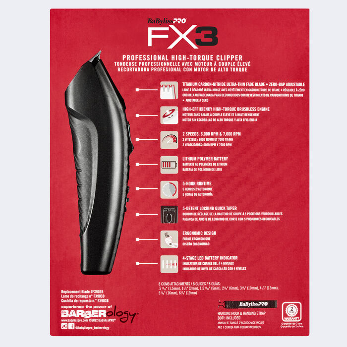Babyliss Pro FX3 Clipper (FXX3CB)