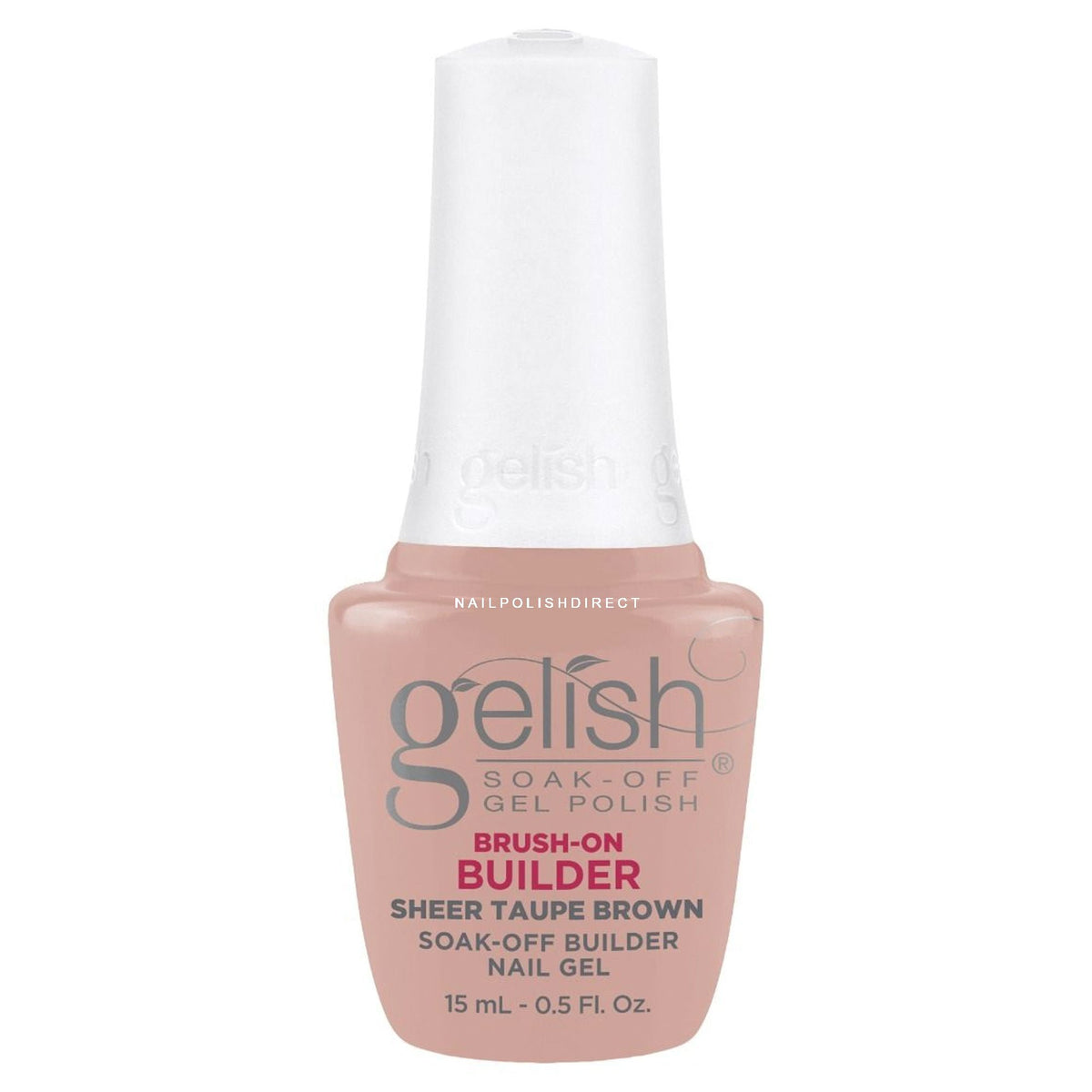 Gelish Brush On Builder Gel .5oz - Sheer Taupe Brown Main image