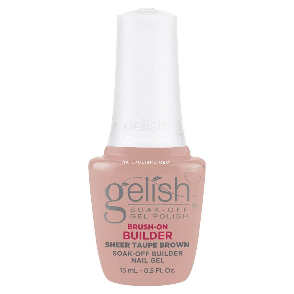 Gelish Brush On Builder Gel .5oz - Sheer Taupe Brown