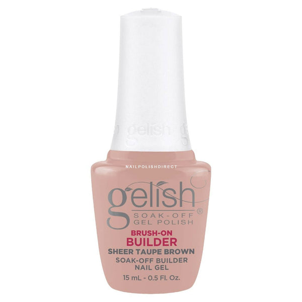Gelish Brush On Builder Gel .5oz - Sheer Taupe Brown