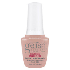 Gelish Brush On Builder Gel .5oz - Sheer Taupe Brown