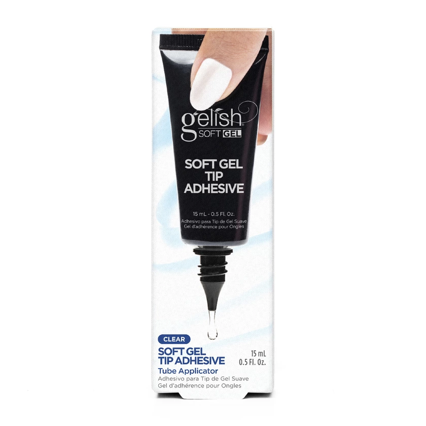 Gelish Soft Gel Tip Adhesive Clear 0.5oz Tube Main image