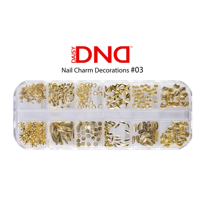 DND Nail Charms #3 - Real Beachy Things Gold Main image