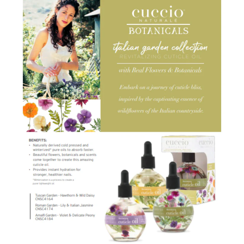 Cuccio Revitalizing Cuticle Oil - Roman Garden Violet & Delicate Peony 2.1oz