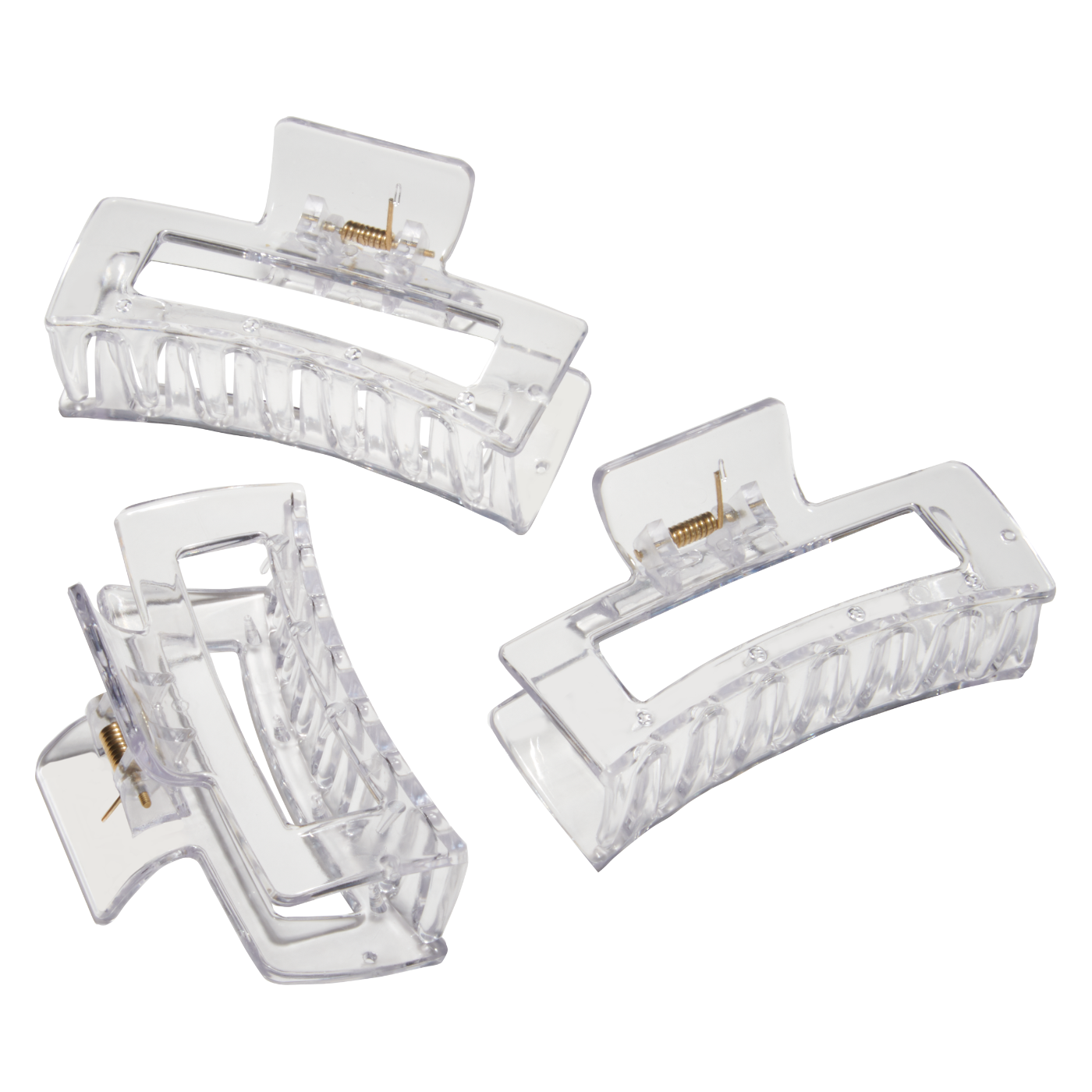 Soft N Style Rectangular Claw Clips 12pk (182) Main image