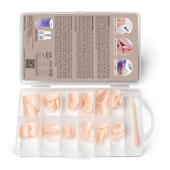 Gelish - Soft Gel Tips Light Nude Short Round 120pk
