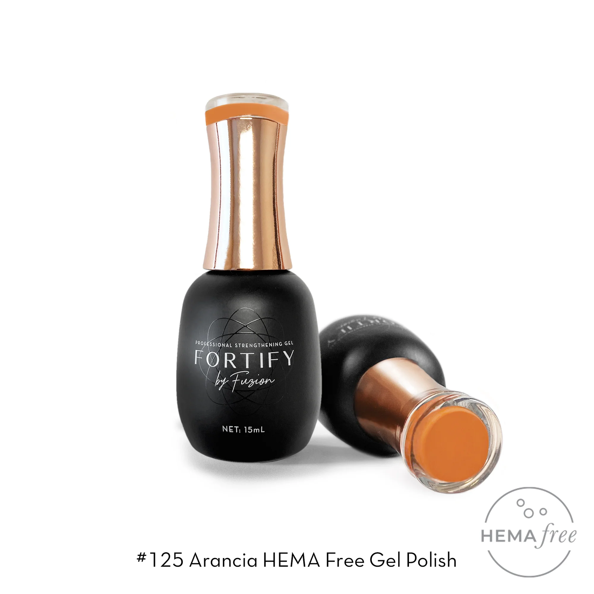 Fuzion Fortify Gel Polish 15ml - #126 Arancio Secondary image