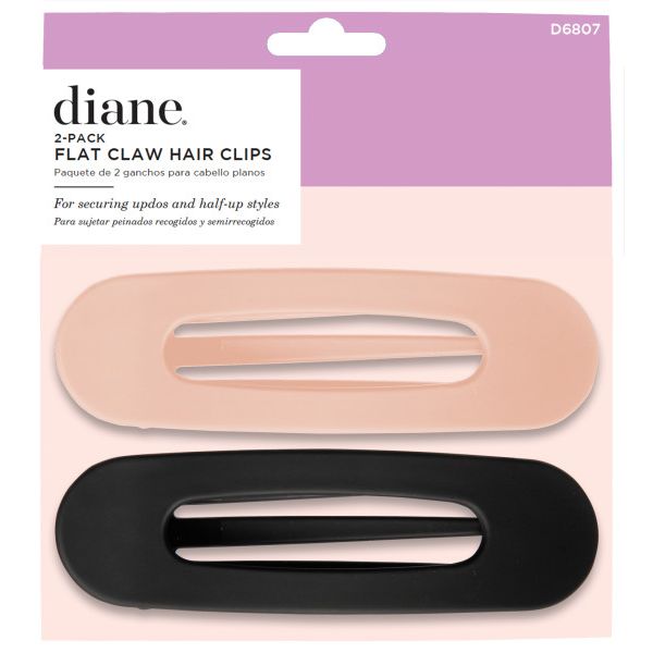 Diane Flat Claw Hair Clips 2pk (D6807)
