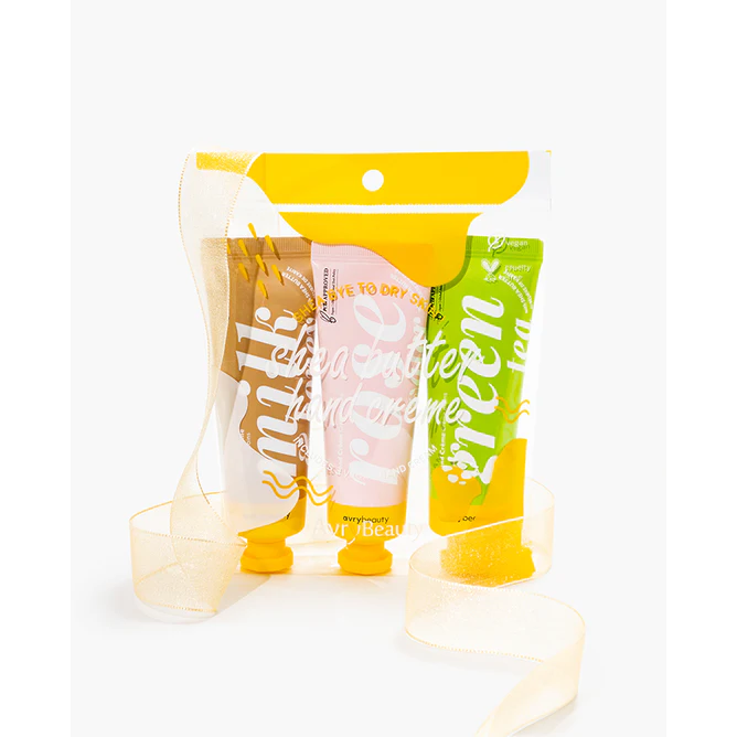 Avry Shea Butter Hand Creme Trio-  Green Tea, Milk & Honey, Rose Water Main image