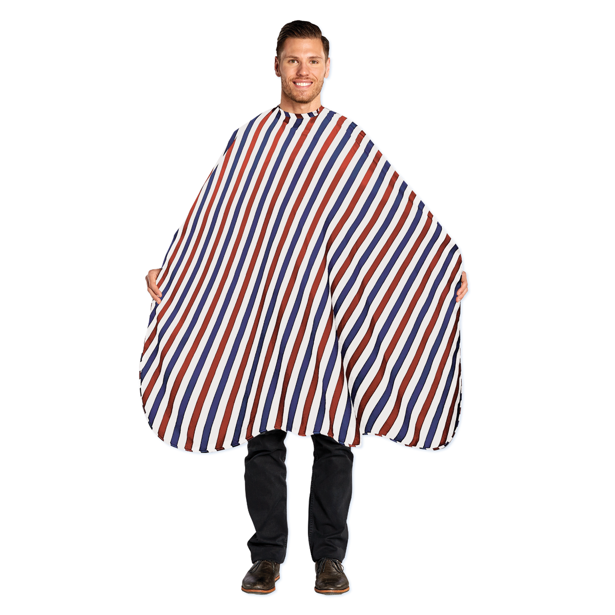 Scalpmaster Barber Modern Striped Cutting Cape (4145)