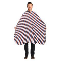 Scalpmaster Barber Modern Striped Cutting Cape (4145)