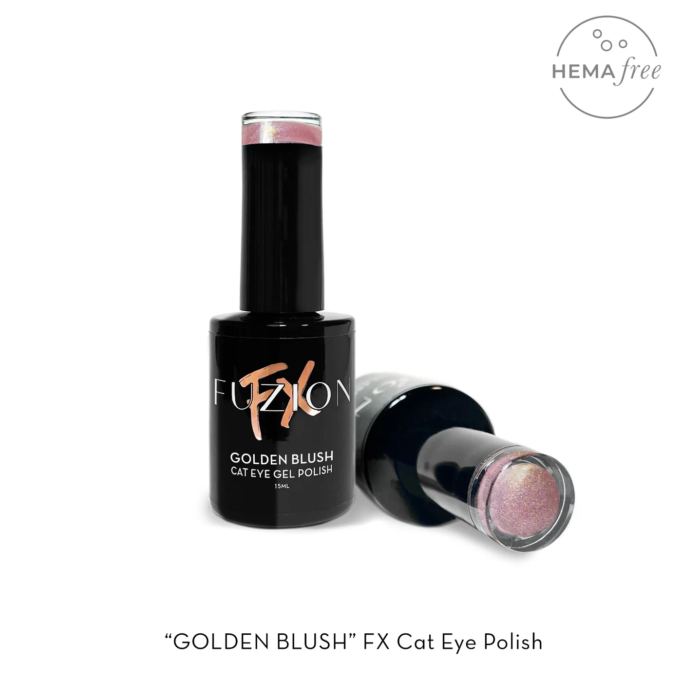 Fuzion FX Cat Eye Gel Polish 15ml - Golden Blush Secondary image