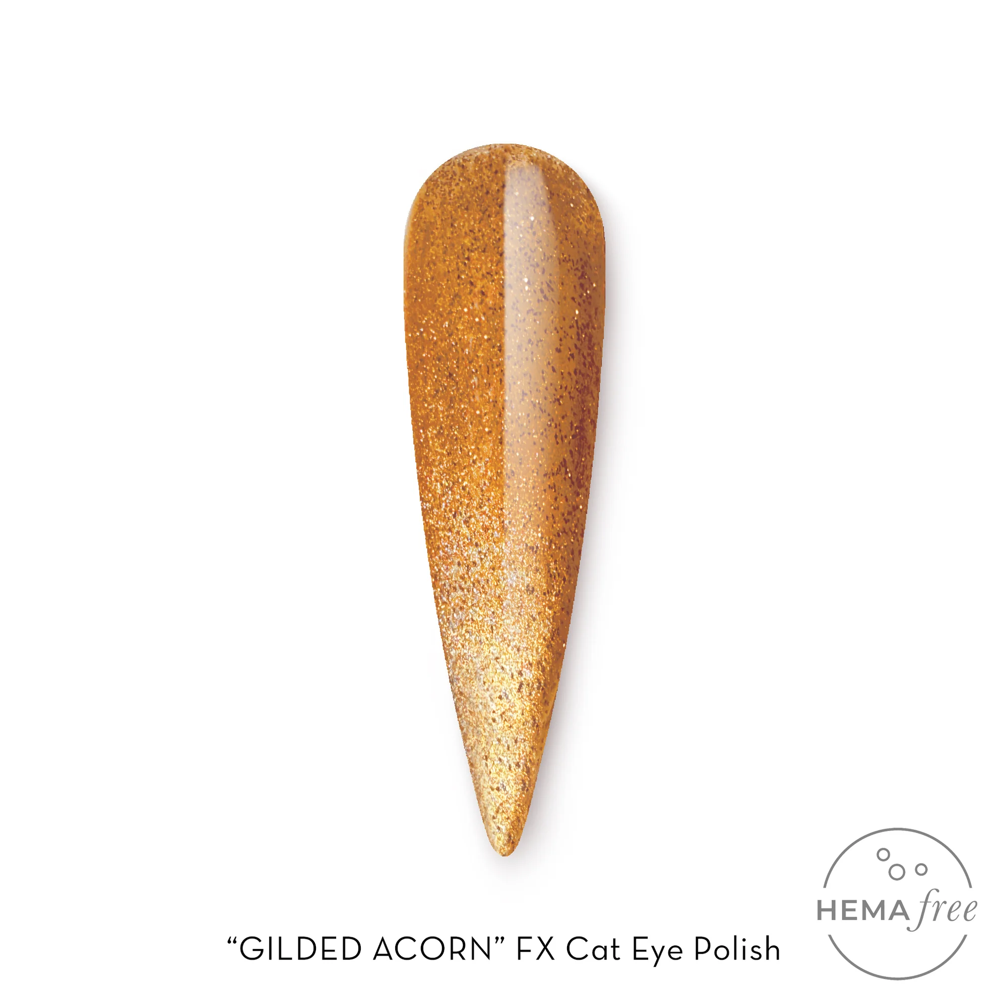 Fuzion Cat Eye Gel Polish 15ml - Gilded Acorn