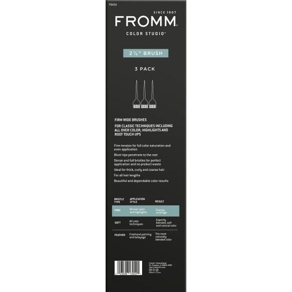 Fromm 2 1/4" Firm Bristle Tint Brush 3pk (F9434)