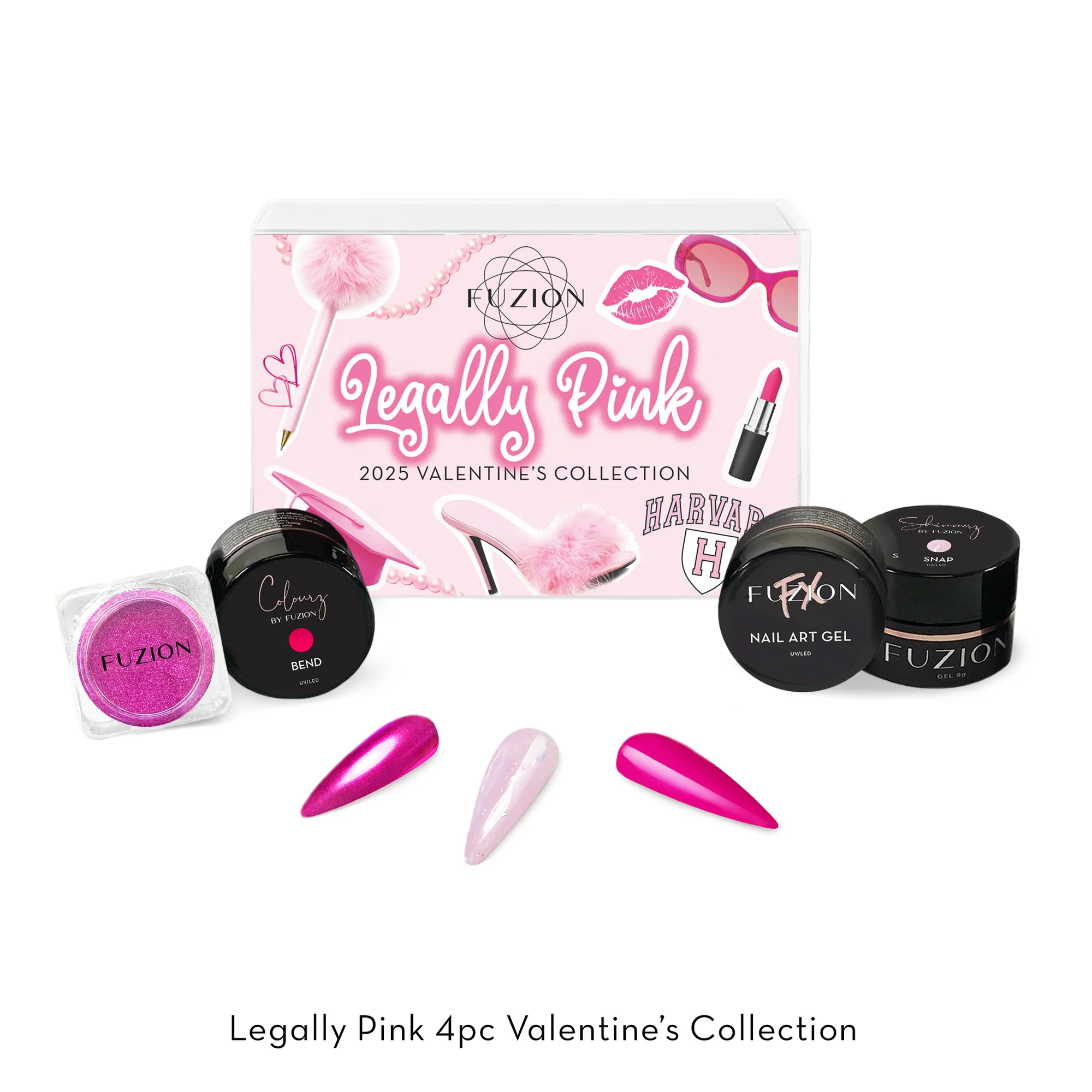 Fuzion Legally Pink Valentines Collection 4pk Main image