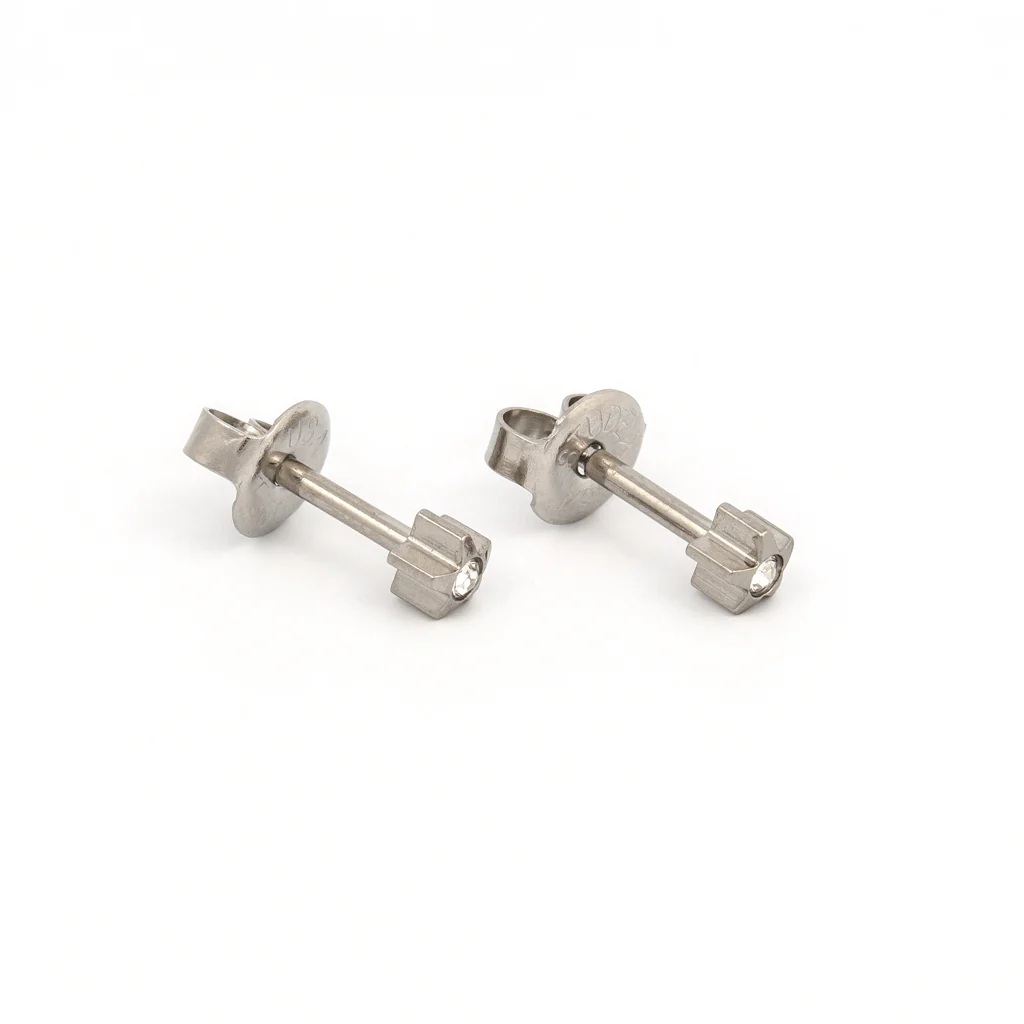 Studex Silver April Crystal Star Main image