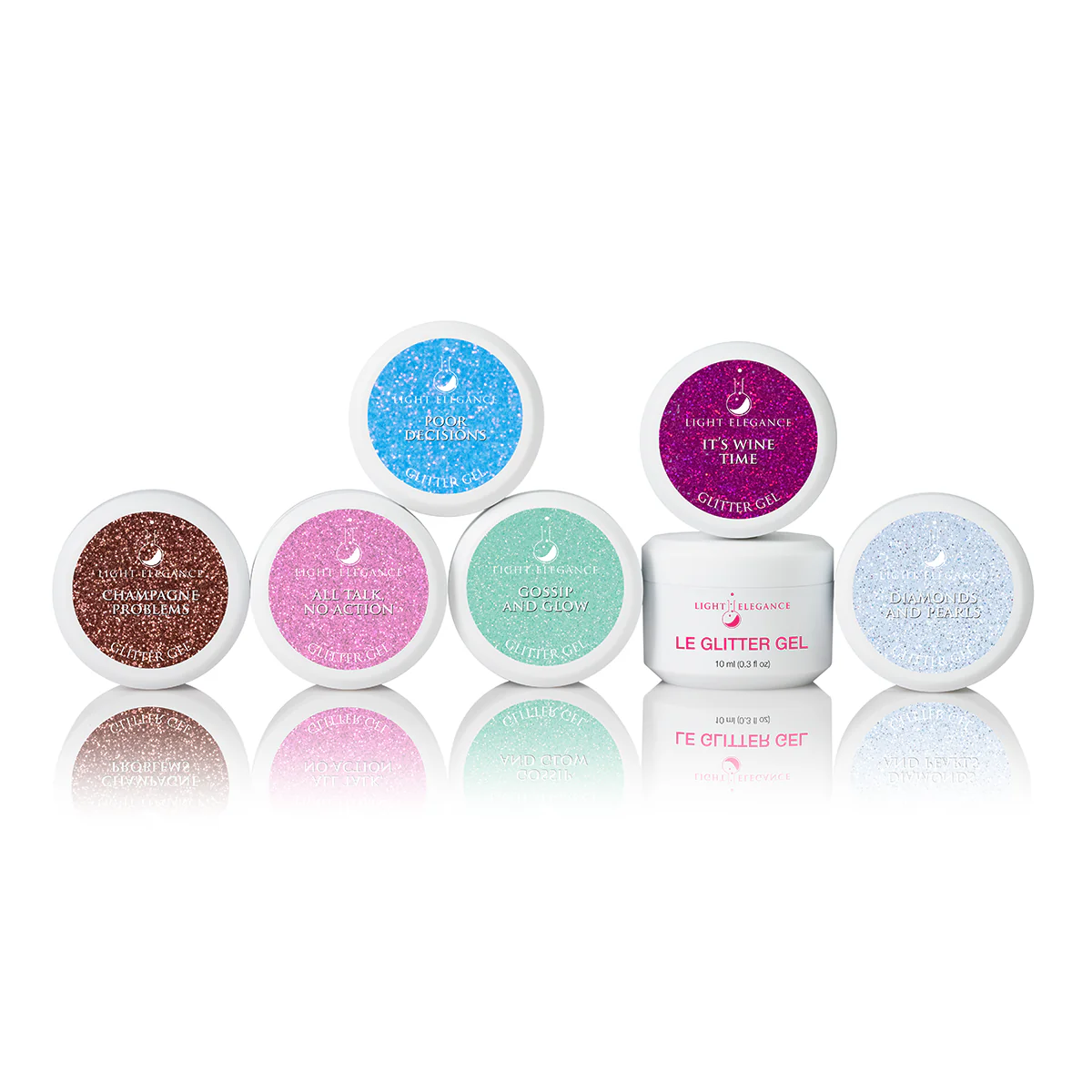 Light Elegance - Girls Night In Spring/Summer 2025 Glitter Gel Collection (6pk) Main image