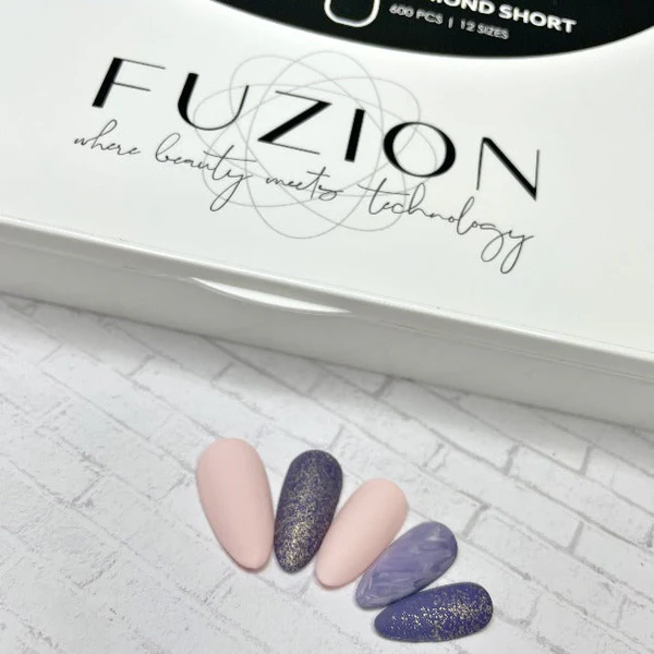 Fuzion Soft Gel Tips - Almond Short Secondary image