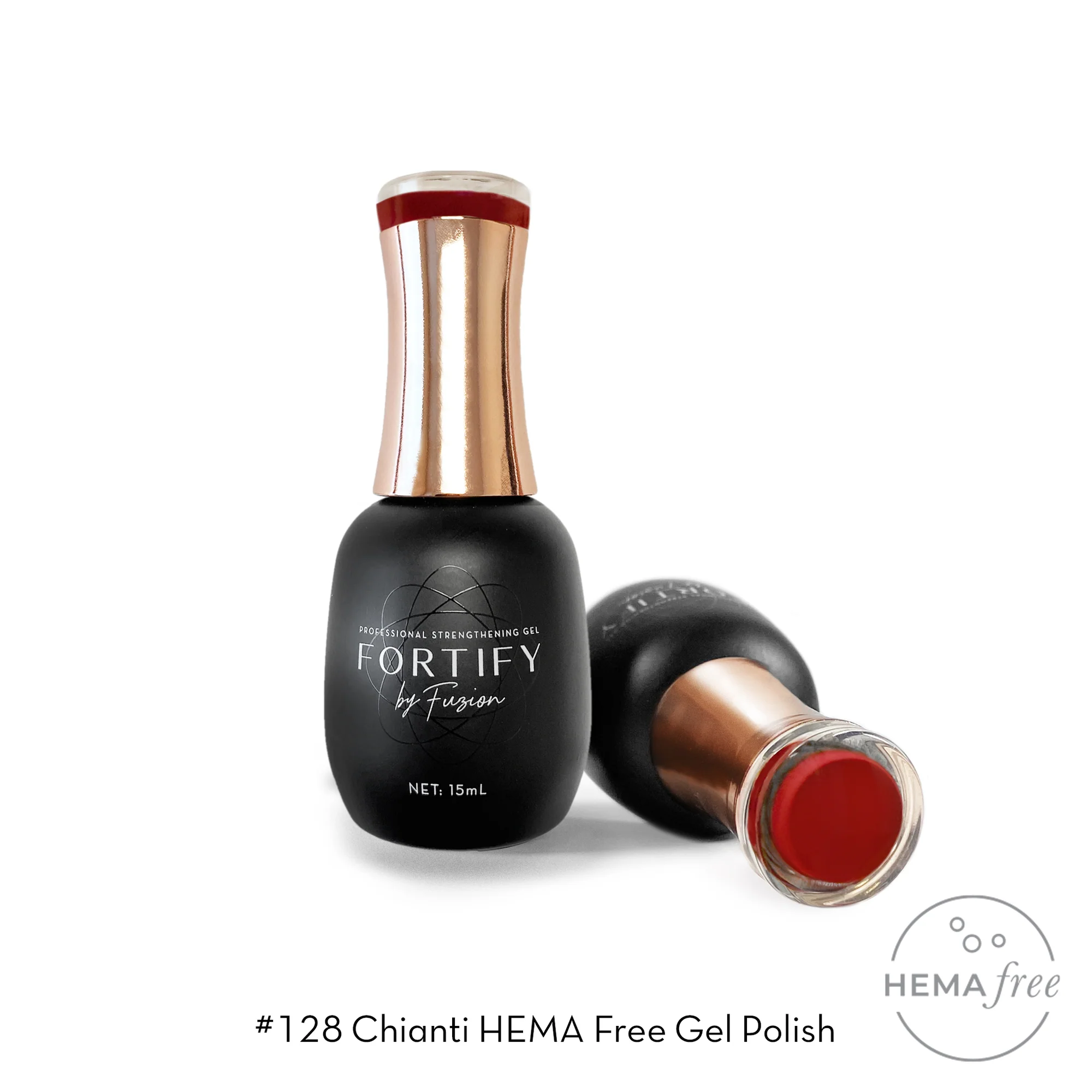 Fuzion Fortify Gel Polish 15ml - #128 Chianti Secondary image