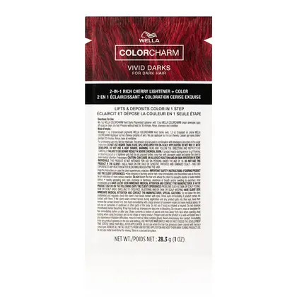 Wella Color Charm Vivid Darks 2 in 1 Pigmented Lightener - Rich Cherry Secondary image