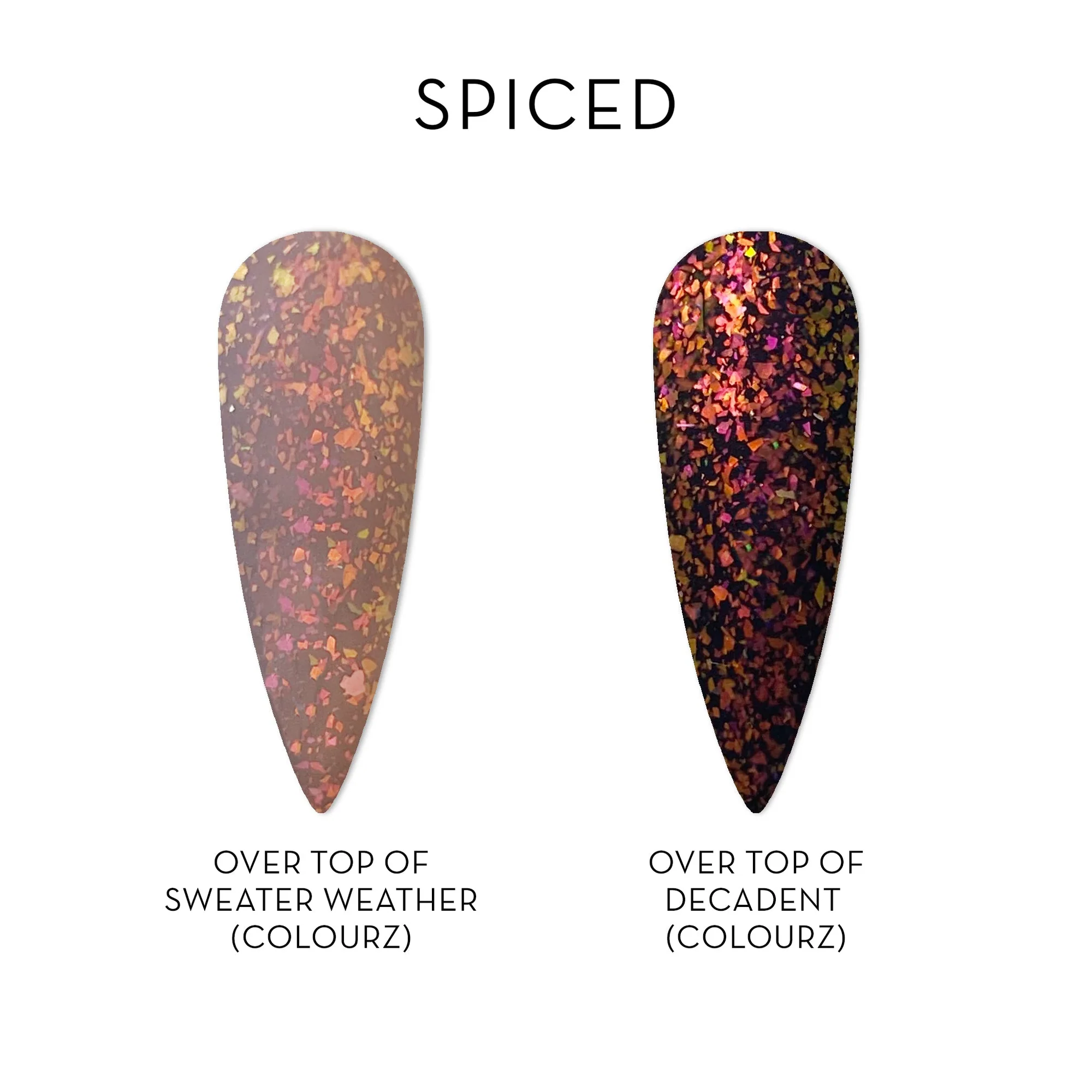 Fuzion FX Matte Flake Top Coat - Spiced 15ml Secondary image