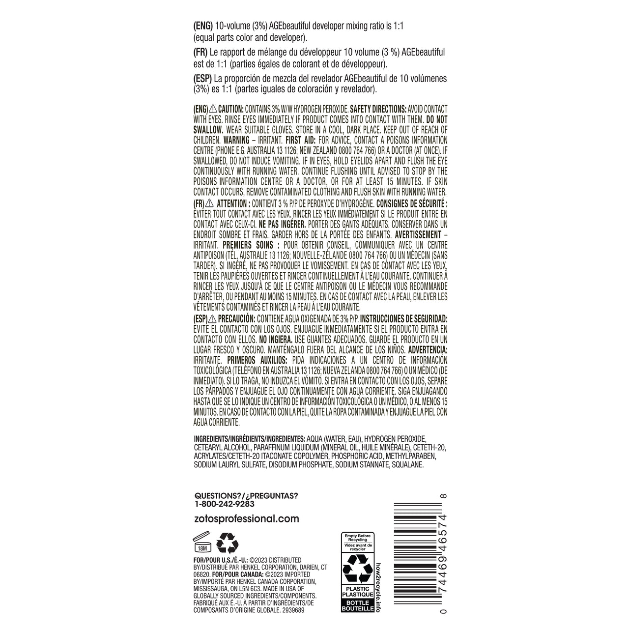 AGEbeautiful Developer 10 Volume 16oz Secondary image