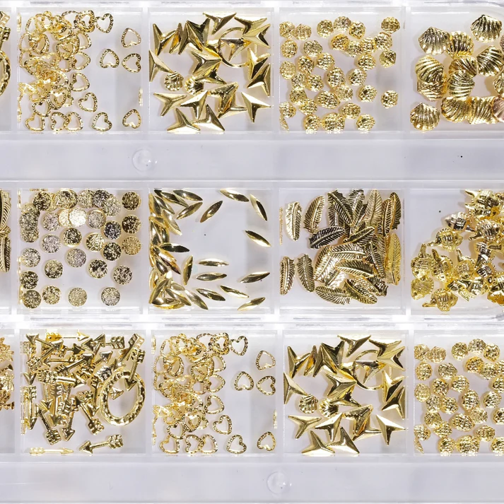 DND Nail Charms #3 - Real Beachy Things Gold Secondary image