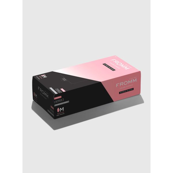 Fromm Pink Nitrile Gloves 100pk - Medium (F9131)